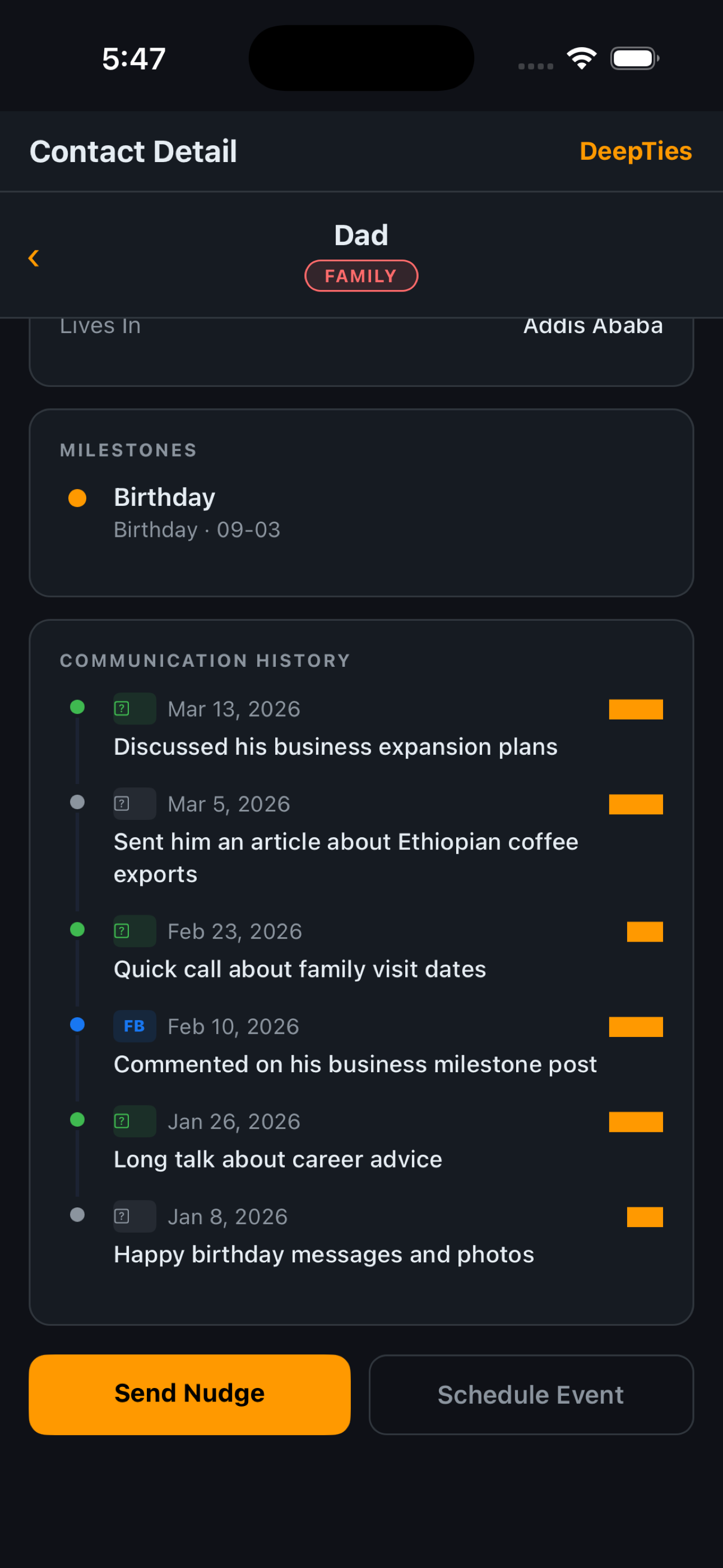 Yenesow AI relationship coach chat for personalized advice and event suggestions